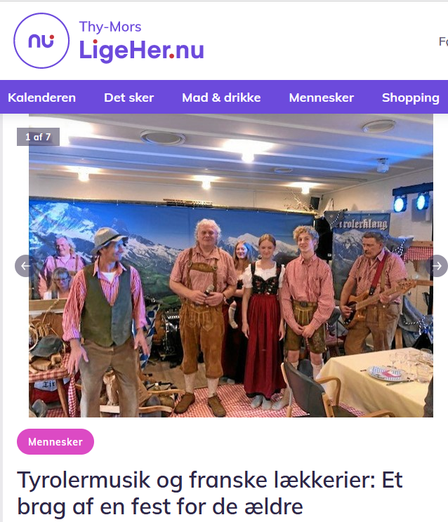 Tyrolermusik på plejecenter